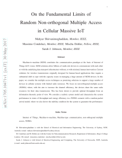 On the Fundamental Limits of Random Non-orthogonal