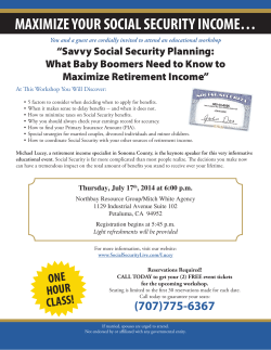 maximize your social security income&hellip;