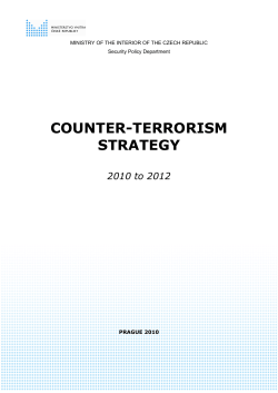 COUNTER-TERRORISM STRATEGY