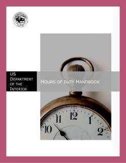 Hours of duty Handbook