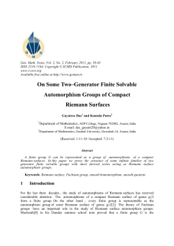 On Some Two&ndash;Generator Finite Solvable Automorphism Groups of