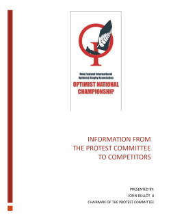 Infomation to Competitors 2017 &ndash; from Jury