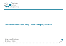 Socially efficient discounting under ambiguity aversion