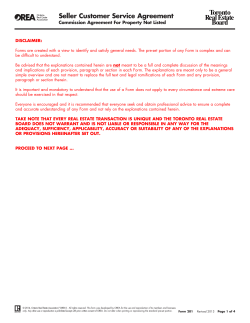 Seller Customer Service Agreement