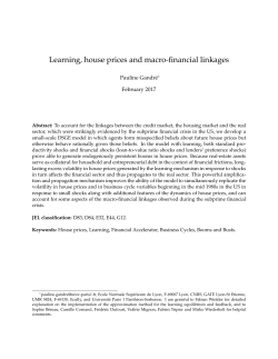 Learning, house prices and macro-financial linkages
