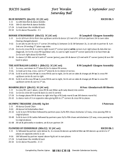 RSCDS Seattle Fort Worden 9 September 2017 Saturday Ball