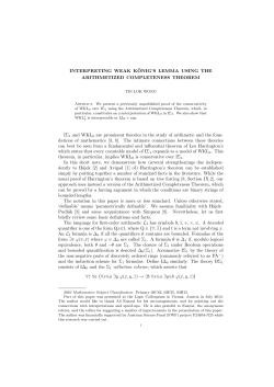 INTERPRETING WEAK K&uml;ONIG`S LEMMA USING THE