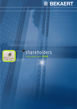 shareholders - Bekaert.com