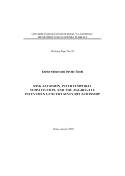 risk aversion, intertemporal substitution, and the aggregate