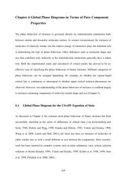 Chapter 6 Global Phase Diagrams in Terms of Pure Component