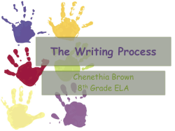 The Writing Process - Hartsville Middle School