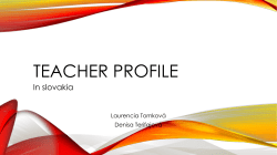 Teacher´s profile