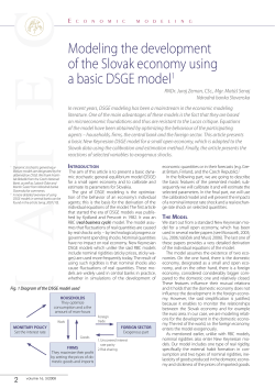 Modeling the development of the Slovak economy using a basic