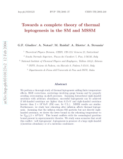 Towards a complete theory of thermal leptogenesis in the SM and