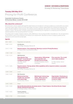 Pricing for Profit Conference
