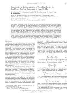 Uncertainties in the Determination of Cross-Link