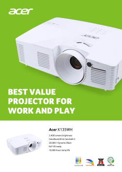 best value projector for work and play