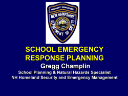 School Emergency Response Planning