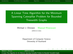 A Linear Time Algorithm for the Minimum Spanning Caterpillar