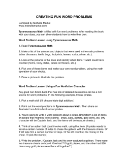 creating fun word problems