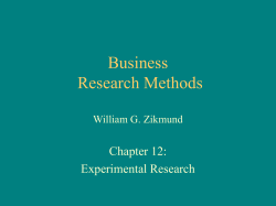 Business Research Methods William G. Zikmund