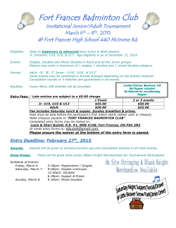 Fort Frances Badminton Club