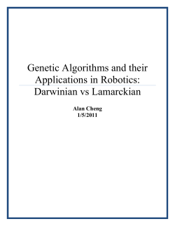 Lamarckian Genetic Algorithm