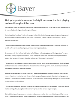 Get spring maintenance of turf right to ensure the best playing