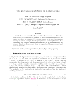The pure descent statistic on permutations