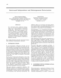 Intercausal Independence and Heterogeneous
