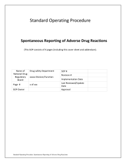 Standard Operating Procedure