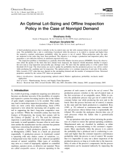 An Optimal Lot-Sizing and Offline Inspection Policy in the Case of