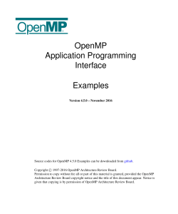 OpenMP 4.5 Examples