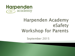 Harpenden Free School eSafety Training