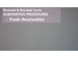 Substantive Procedures - Roll Forward Audit