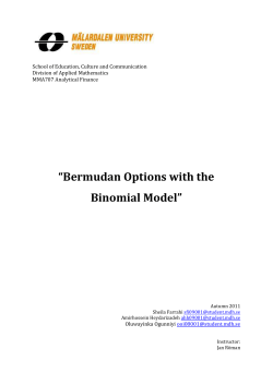 Bermudan Options with the Binomial Model