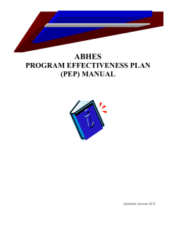 examples - Accrediting Bureau of Health Education Schools