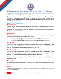Differences between 9v9 to 11v11 Games