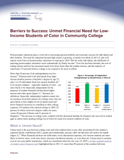 Postsecondary education plays a vital role in increasing upward