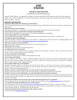 FREQUENTLY ASKED QUESTIONS UIL High School Football