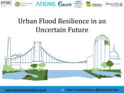 Urban Flood Resilience in an Uncertain Future
