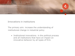 Innovation in