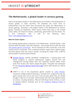 Half of all the game studios in the Netherlands are