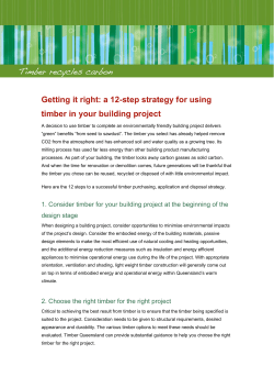 a 12-step strategy for using timber in your building project