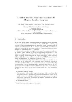 LearnLib Tutorial: From Finite Automata to Register