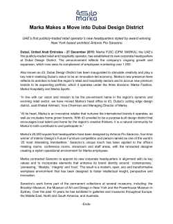 Marka Makes a Move into Dubai Design District