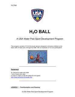 H2O BALL - Dorset Water Polo League
