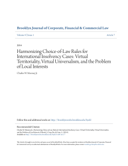 Harmonizing Choice-of-Law Rules for International