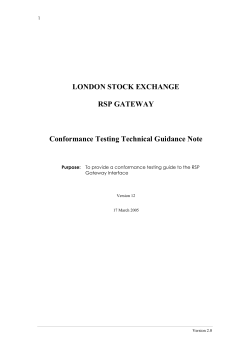 1 Overview - London Stock Exchange