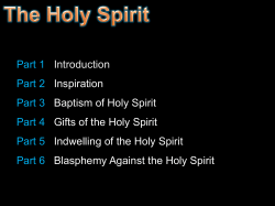 The Holy Spirit Pt. 6 - Radford Church of Christ